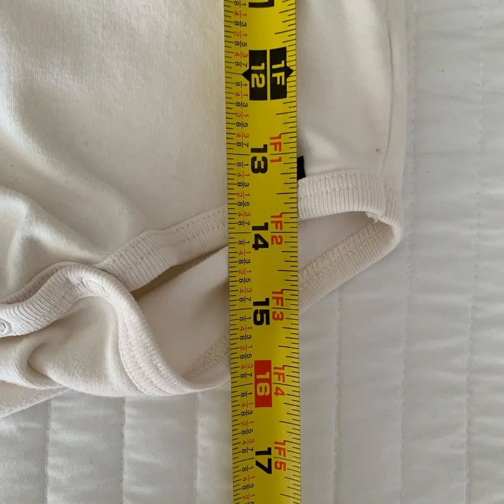 VTG Old Navy Bodysuit Turtleneck Boys 24-30M White Long Sleeve Onesie One Piece
